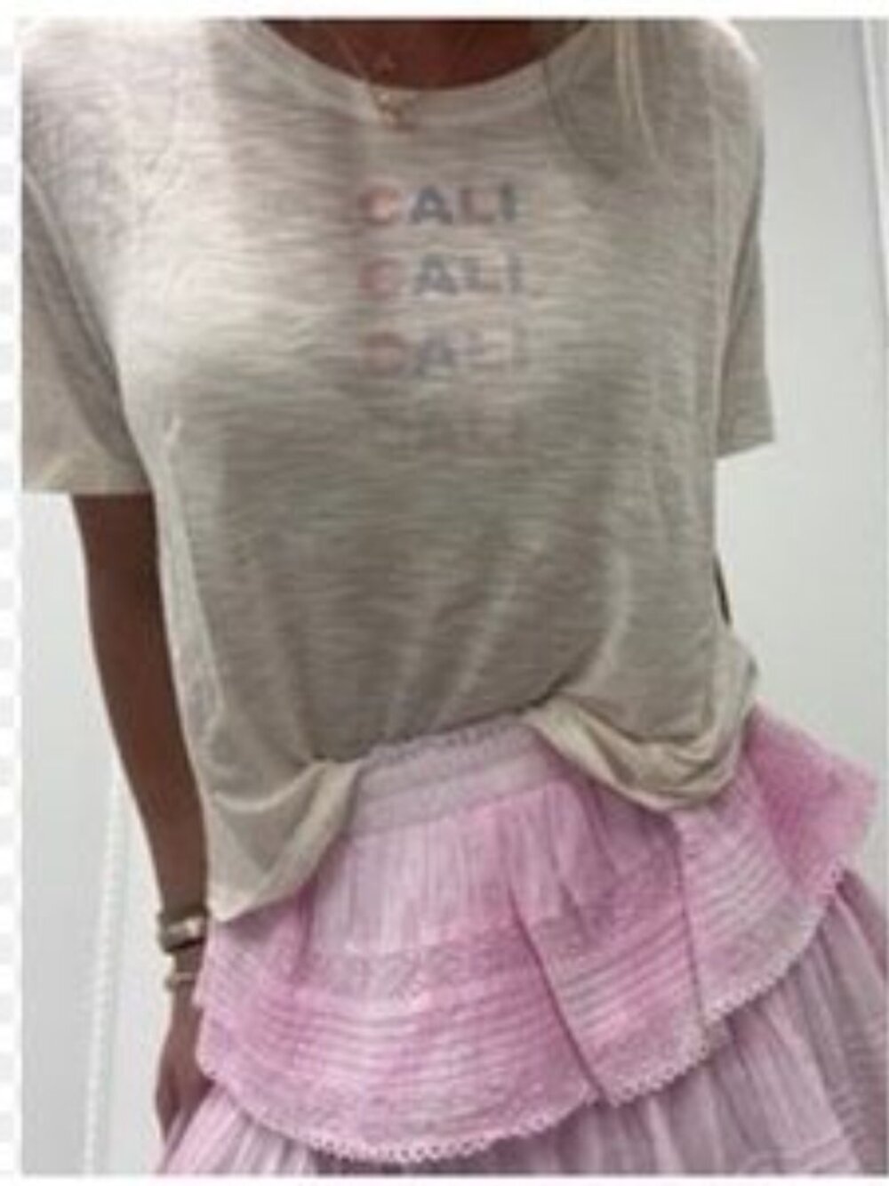 Love Shack Fancy organic t shirt/Calix city tee